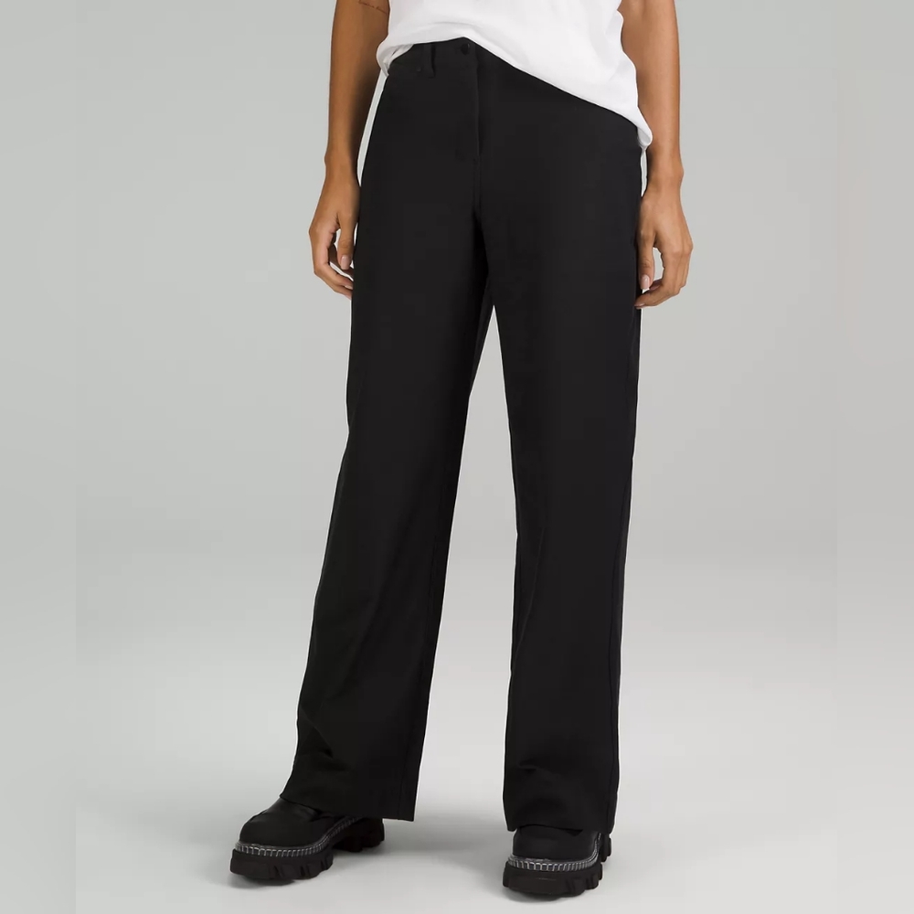 Lululemon Black City Sleek 5 Pocket High-Rise Wide-Leg Pant